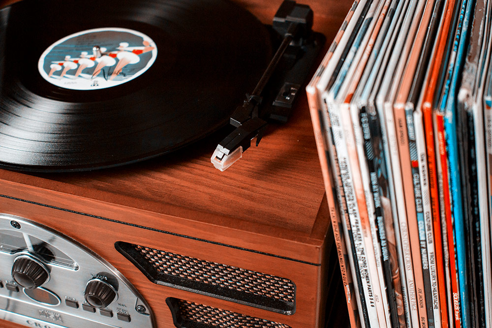 vintage record player