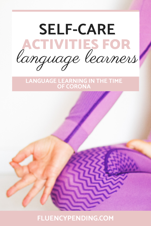 Self-care activities for language learners
